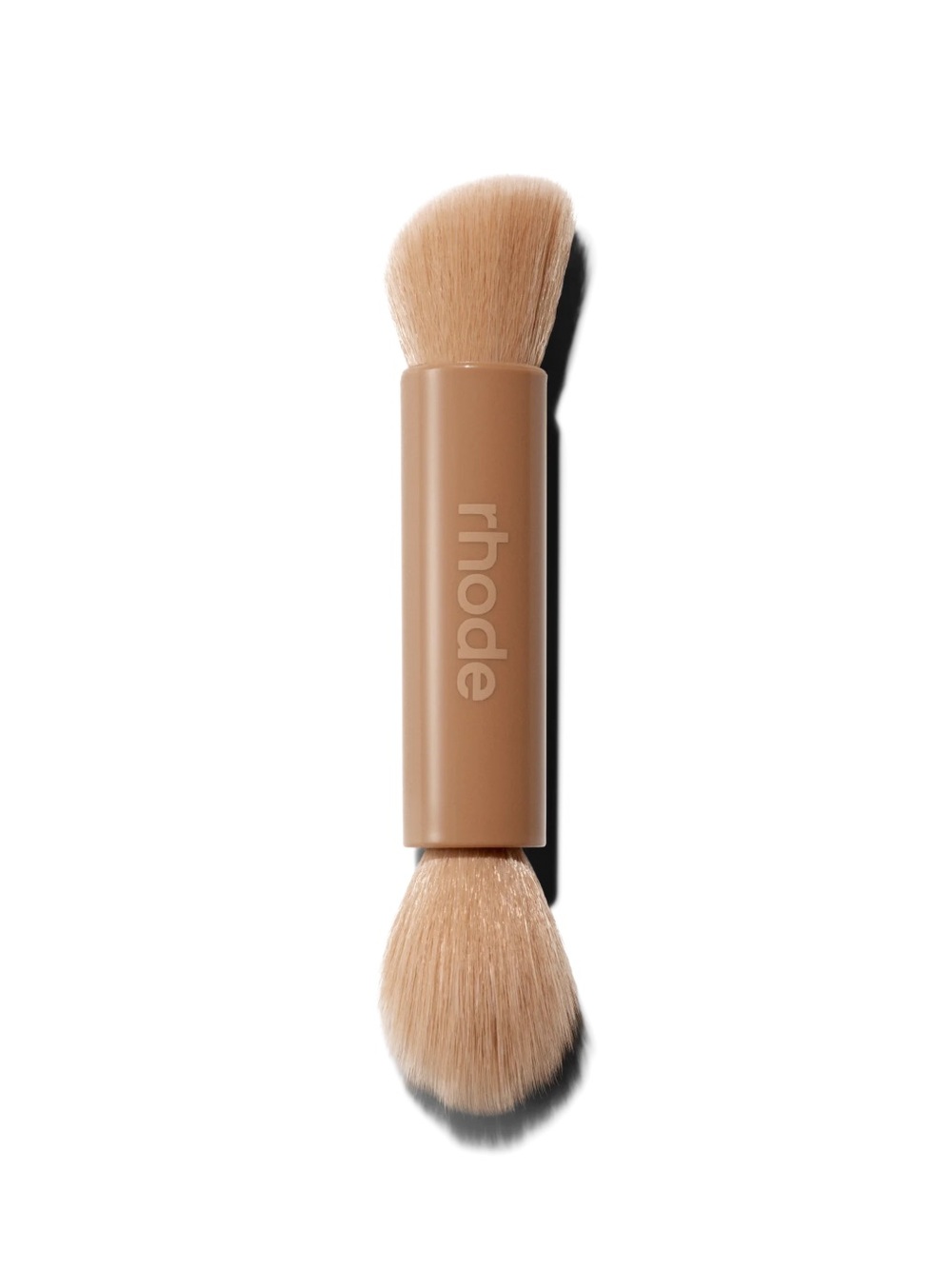 RHODE Double-Ended Makeup Brush in Beige Tan